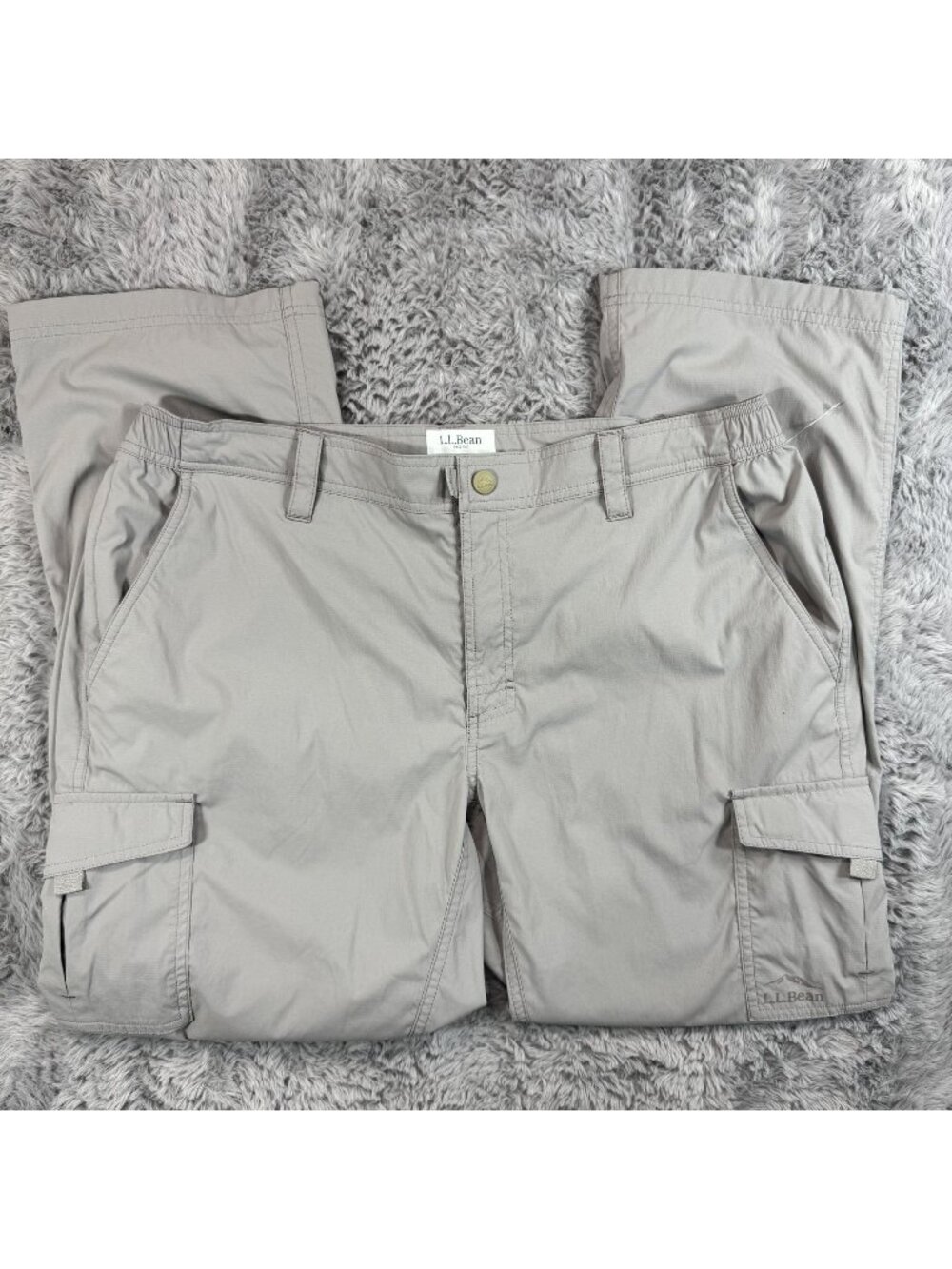 LL Bean Cresta Hiking Pants  30/L Gray Water Resistant Outdoor Lightweight NEW